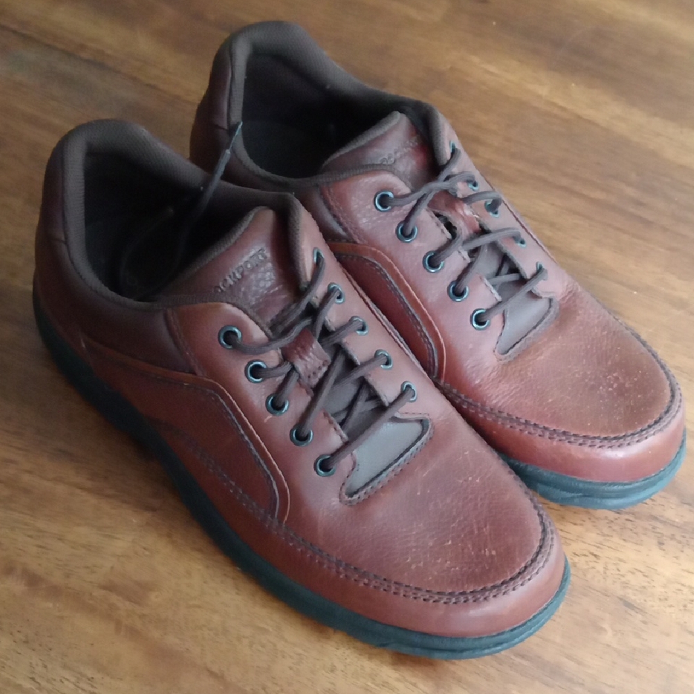 Rockport Men's Rich Brown Leather Derbys